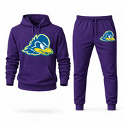 Men's Delaware Hoodie Joggers Set - Purple digital placement mockup