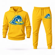 Men's Delaware Hoodie Joggers Set - Yellow digital placement mockup