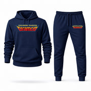 Men's Digimon Hoodie Joggers Set - Navy digital placement mockup