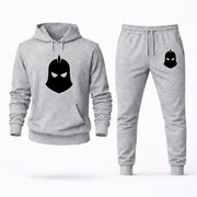 Men's Doctor Fate Hoodie Joggers Set - Grey digital placement mockup
