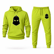 Men's Doctor Fate Hoodie Joggers Set - Lime Green digital placement mockup
