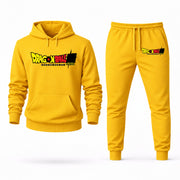 Men's Dragon Ball Super Hoodie Joggers Set - Yellow digital placement mockup