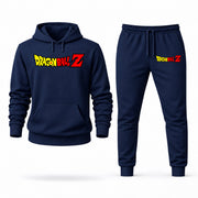 Men's Dragon Ball Z Hoodie Joggers Set - Navy digital placement mockup