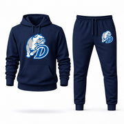 Men's Drake Hoodie Joggers Set - Navy digital placement mockup