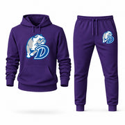 Men's Drake Hoodie Joggers Set - Purple digital placement mockup