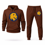 Men's East Texas A&M Hoodie Joggers Set - Brown digital placement mockup