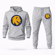 Men's East Texas A&M Hoodie Joggers Set - Grey digital placement mockup