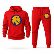 Men's East Texas A&M Hoodie Joggers Set - Red digital placement mockup