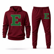 Men's Eastern Michigan Hoodie Joggers Set - Burgundy digital placement mockup
