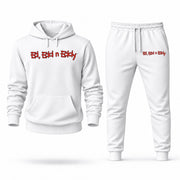 Men's Ed Edd n Eddy Hoodie Joggers Set - White digital placement mockup