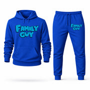 Men's Family Guy Hoodie Joggers Set - Blue digital placement mockup