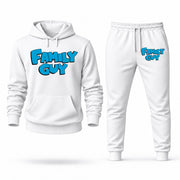 Men's Family Guy Hoodie Joggers Set - White digital placement mockup