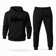 Men's Finding Dory Hoodie Joggers Set - Black digital placement mockup