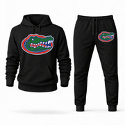 Men's Florida Hoodie Joggers Set - Black digital placement mockup