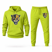 Men's Florida International Hoodie Joggers Set - Lime Green digital placement mockup