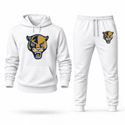 Men's Florida International Hoodie Joggers Set - White digital placement mockup