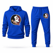 Men's Florida State Hoodie Joggers Set - Blue digital placement mockup