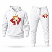 Men's Futurama Hoodie Joggers Set - White digital placement mockup