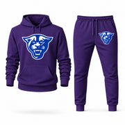 Men's Georgia State Hoodie Joggers Set - Purple digital placement mockup