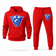 Men's Georgia State Hoodie Joggers Set - Red digital placement mockup