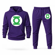 Men's Green Lantern Hoodie Joggers Set - Purple digital placement mockup