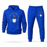 Men's Groot Hoodie Joggers Set - Blue digital placement mockup