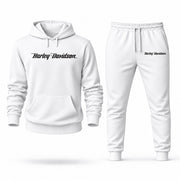 Men's Harley-Davidson Hoodie Joggers Set - White digital placement mockup