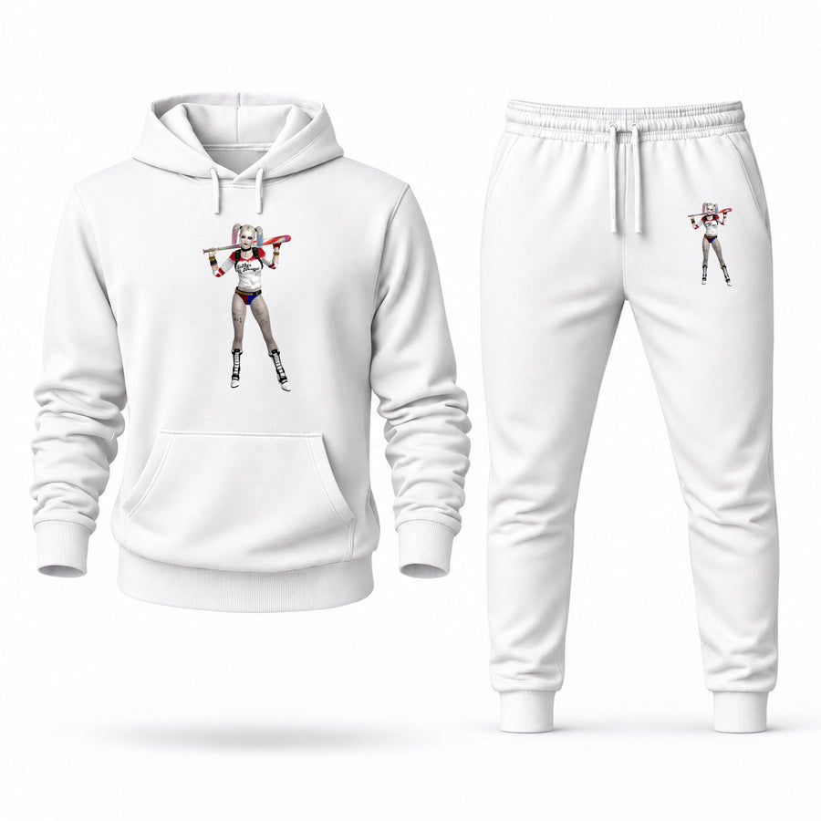 Men's Harley Quinn Hoodie Joggers Set