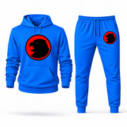 Men's Hawkgirl Hoodie Joggers Set - Azure digital placement mockup