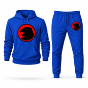 Men's Hawkgirl Hoodie Joggers Set - Blue digital placement mockup