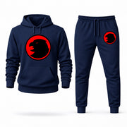 Men's Hawkgirl Hoodie Joggers Set - Navy digital placement mockup