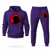 Men's Hawkgirl Hoodie Joggers Set - Purple digital placement mockup