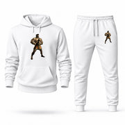Men's Hercules Hoodie Joggers Set - White digital placement mockup