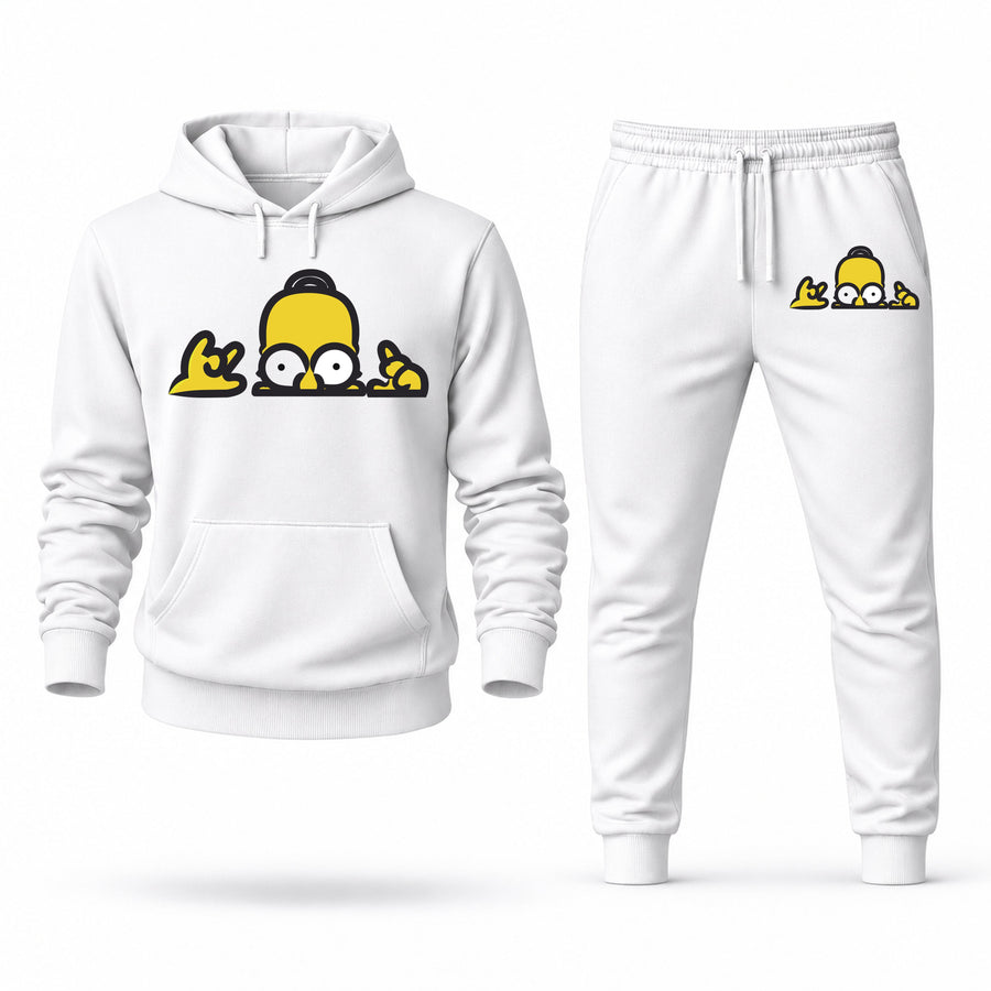 Men's Homer Simpson Hoodie Joggers Set