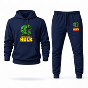 Men's Hulk Hoodie Joggers Set - Navy digital placement mockup