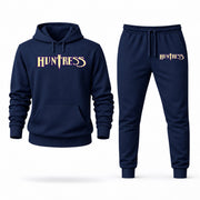 Men's Huntress Hoodie Joggers Set - Navy digital placement mockup