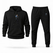 Men's Iceman Hoodie Joggers Set - Black digital placement mockup