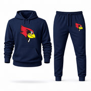 Men's Illinois State Hoodie Joggers Set - Navy digital placement mockup