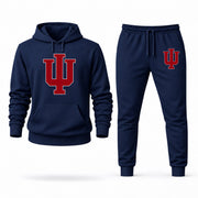 Men's Indiana Hoodie Joggers Set - Navy digital placement mockup