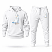 Men's Inuyasha Hoodie Joggers Set - White digital placement mockup