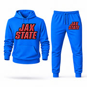 Men's Jacksonville State Hoodie Joggers Set - Azure digital placement mockup