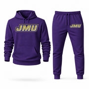 Men's James Madison Hoodie Joggers Set - Purple digital placement mockup