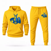 Men's Kansas City Hoodie Joggers Set - Yellow digital placement mockup