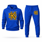 Men's Kennesaw State Hoodie Joggers Set - Blue digital placement mockup