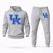Men's Kentucky Hoodie Joggers Set - Grey digital placement mockup