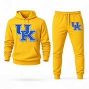 Men's Kentucky Hoodie Joggers Set - Yellow digital placement mockup