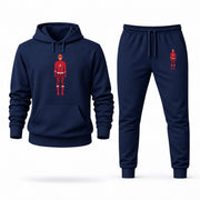 Men's Kid Flash Hoodie Joggers Set - Navy digital placement mockup