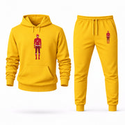 Men's Kid Flash Hoodie Joggers Set - Yellow digital placement mockup
