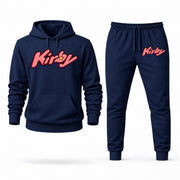 Men's Kirby Hoodie Joggers Set - Navy digital placement mockup