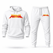 Men's Kung Fu Panda Hoodie Joggers Set - White digital placement mockup